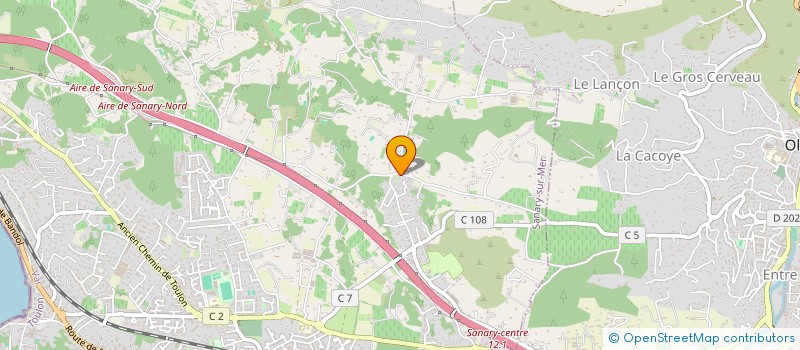 localisation de l'entreprise A.LALANDE NAUTIQUE  SANARY-SUR-MER