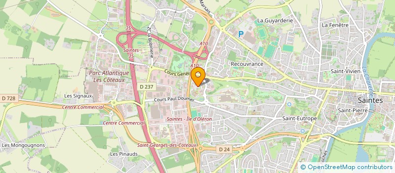 localisation de l'entreprise A. LAMBERT AVOCAT  SAINTES