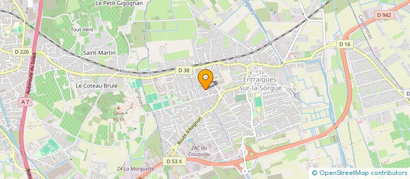 localisation de l'entreprise A LAMES EGALES  ENTRAIGUES-SUR-LA-SORGUE