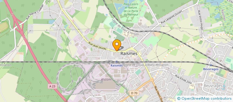 localisation de l'entreprise A LAMOITIER SA à RAISMES