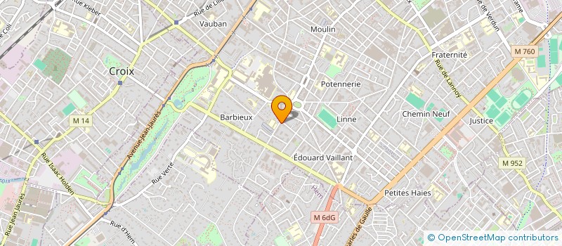 localisation de l'entreprise A LANNOY  ROUBAIX