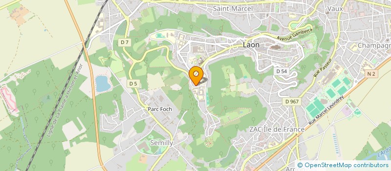 localisation de l'entreprise A LAON TOURS à LAON