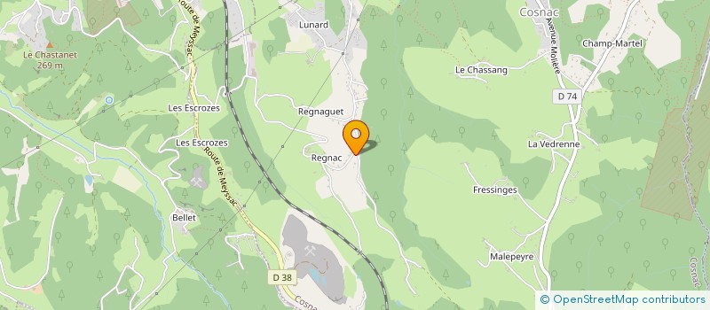 localisation de l'entreprise A LAVENT TAXI  COSNAC