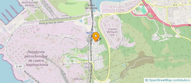 localisation de l'entreprise A LENOTRE  MARTIGUES