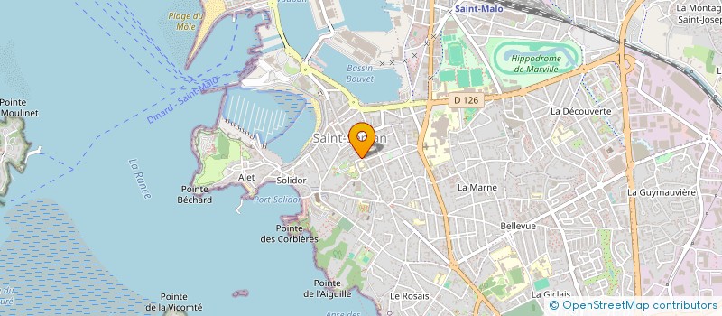 localisation de l'entreprise A.LEOP à SAINT-MALO