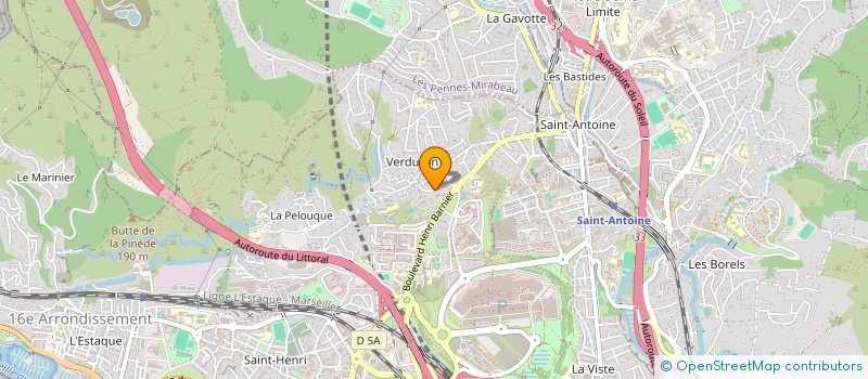 localisation de l'entreprise A LES SENS CIEL à MARSEILLE