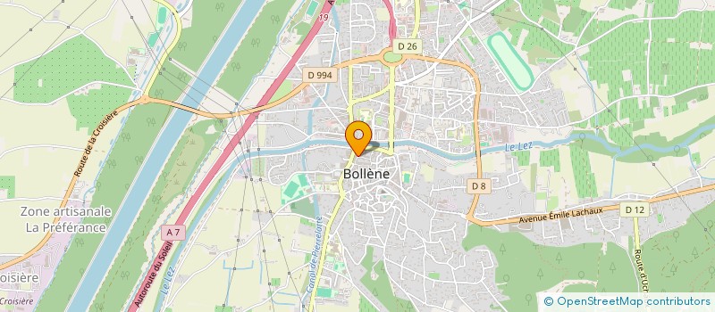 localisation de l'entreprise A.LI.M à BOLLENE