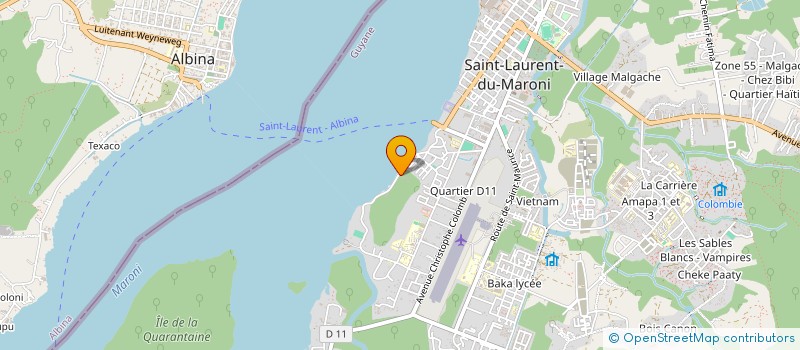 localisation de l'entreprise A LIBA PASAA TIKI TCE SARL à SAINT-LAURENT-DU-MARONI