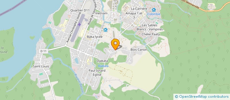 localisation de l'entreprise A LIBI MAKANDII FU WI ANAOELA ONDO SAMA  SAINT-LAURENT-DU-MARONI