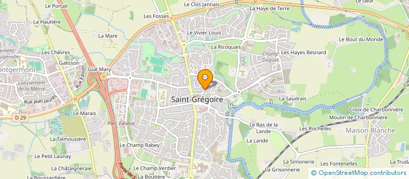 localisation de l'entreprise A LIES DU VIN  SAINT-GREGOIRE