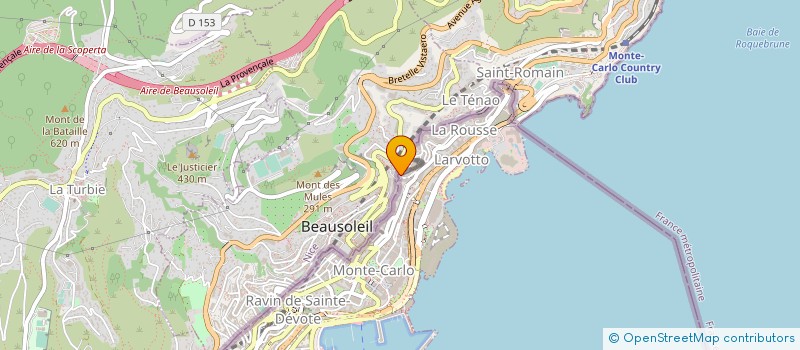 localisation de l'entreprise A LIGHT FRANCE  BEAUSOLEIL