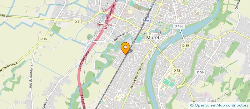 localisation de l'entreprise A-LINE  MURET