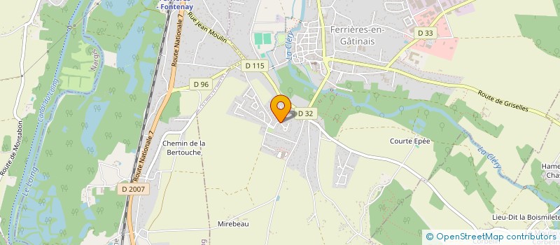 localisation de l'entreprise A LINEA à FERRIERES-EN-GATINAIS