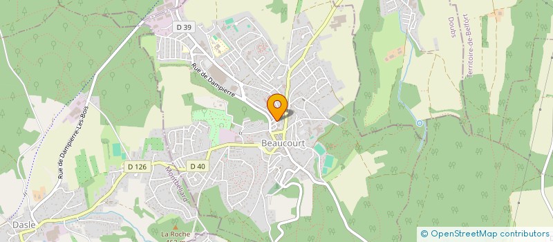 localisation de l'entreprise A LIVRE OUVERT à BEAUCOURT