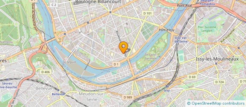 localisation de l'entreprise A-LOC AUDIOVISUEL à BOULOGNE-BILLANCOURT