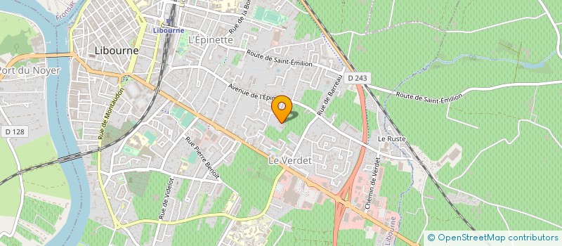 localisation de l'entreprise A. LUQUOT FILS à LIBOURNE
