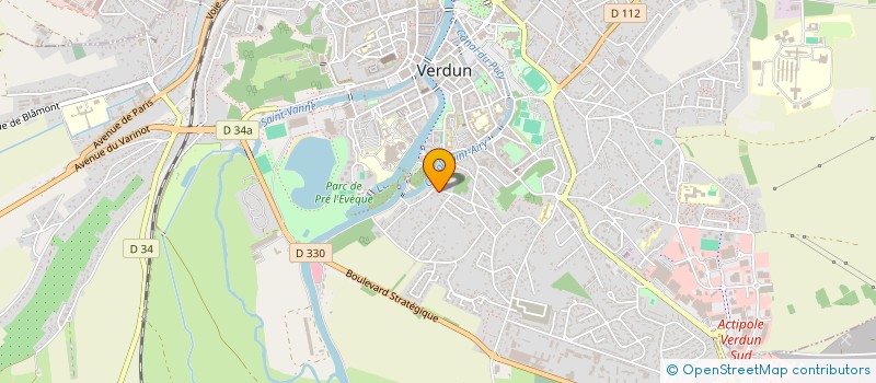 localisation de l'entreprise A M 2 C à VERDUN