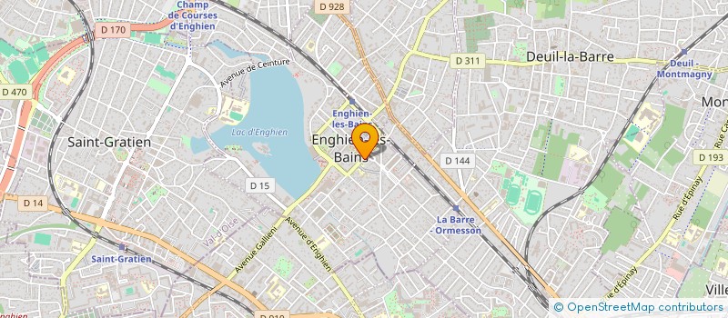 localisation de l'entreprise A.M.  ENGHIEN-LES-BAINS