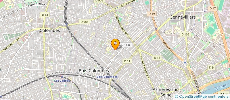 localisation de l'entreprise A&M à BOIS-COLOMBES