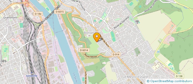 localisation de l'entreprise A&M  BONSECOURS