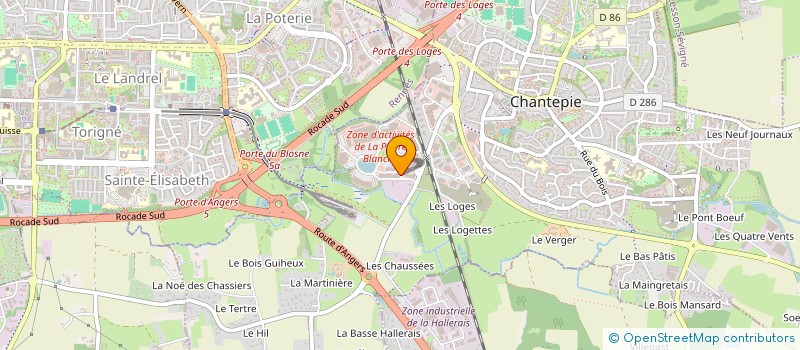 localisation de l'entreprise A & M  CHANTEPIE