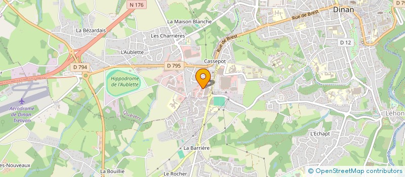 localisation de l'entreprise A & M  QUEVERT