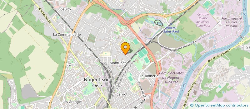 localisation de l'entreprise A.M  NOGENT-SUR-OISE