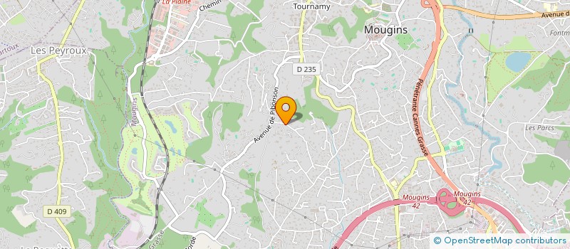 localisation de l'entreprise A&M à MOUGINS