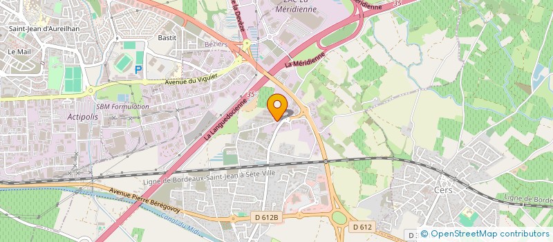 localisation de l'entreprise A&M  VILLENEUVE-LES-BEZIERS