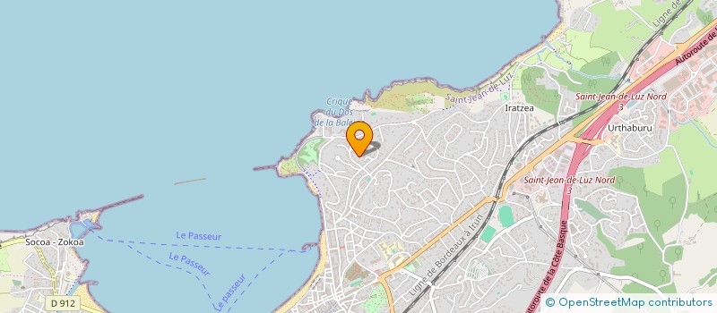 localisation de l'entreprise A.M à SAINT-JEAN-DE-LUZ