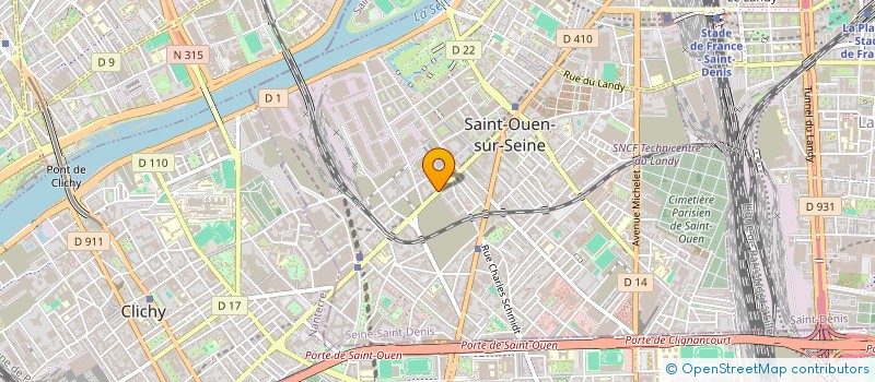 localisation de l'entreprise A&M à SAINT-OUEN-SUR-SEINE