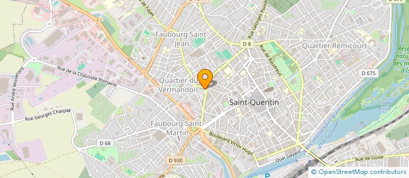localisation de l'entreprise A.M à SAINT-QUENTIN