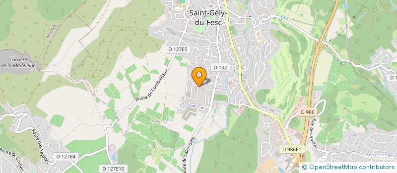 localisation de l'entreprise A&M  SAINT-GELY-DU-FESC