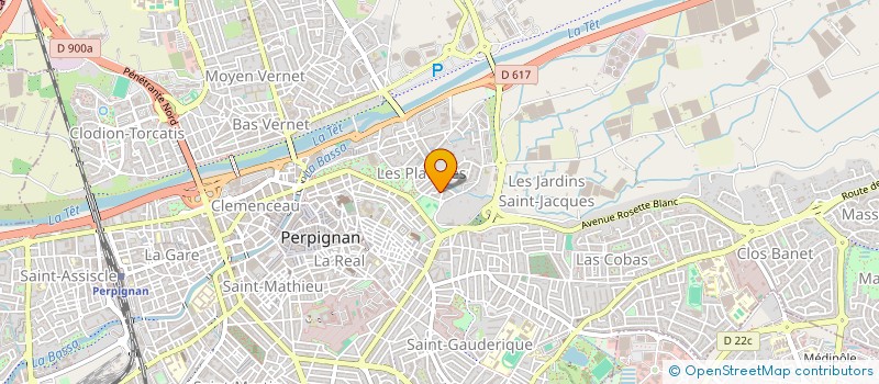 localisation de l'entreprise A.M.  PERPIGNAN