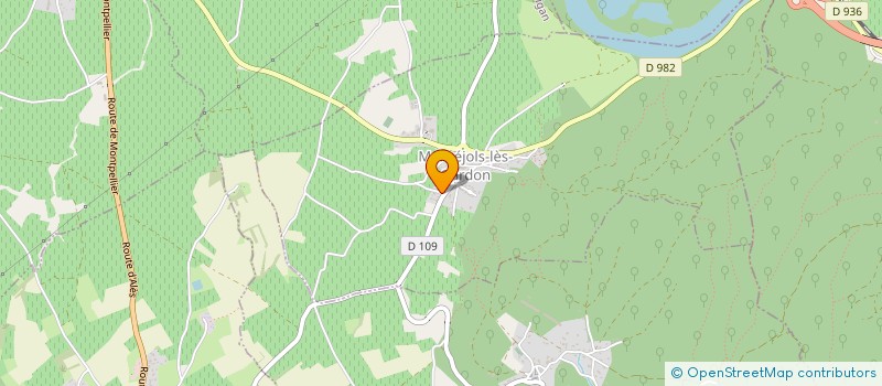 localisation de l'entreprise A.M.  MARUEJOLS-LES-GARDON