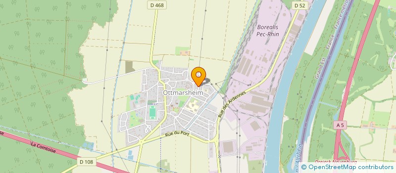 localisation de l'entreprise A.M  OTTMARSHEIM