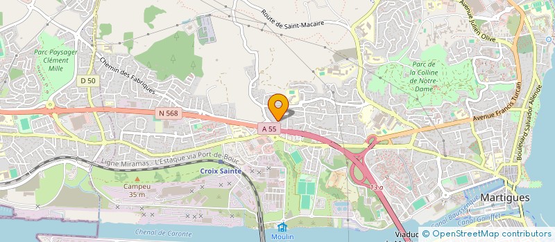 localisation de l'entreprise A&M à MARTIGUES