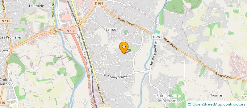 localisation de l'entreprise A&M  SAINT-HILAIRE-DE-BRETHMAS