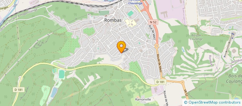 localisation de l'entreprise A&M  ROMBAS