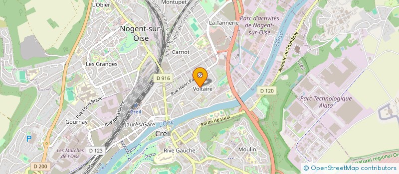 localisation de l'entreprise A&M  CREIL