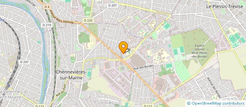 localisation de l'entreprise A M A à CHENNEVIERES-SUR-MARNE