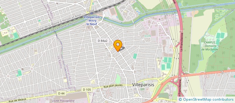 localisation de l'entreprise A.M.A  VILLEPARISIS