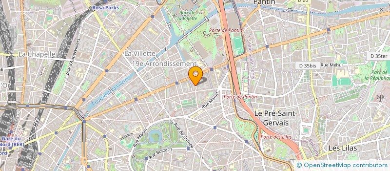 localisation de l'entreprise A M A  PARIS