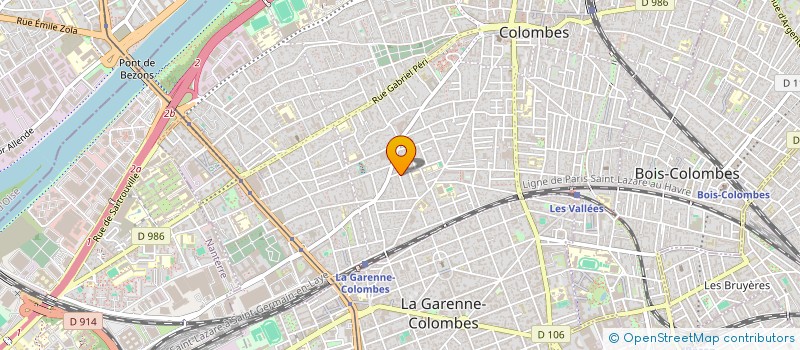 localisation de l'entreprise A.M.A. à COLOMBES