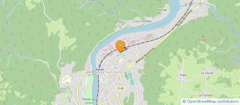 localisation de l'entreprise A.M.A. à AUREC-SUR-LOIRE