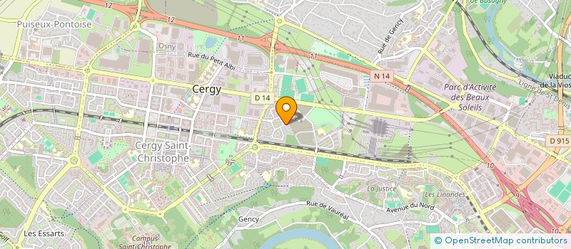 localisation de l'entreprise A.M.A  CERGY