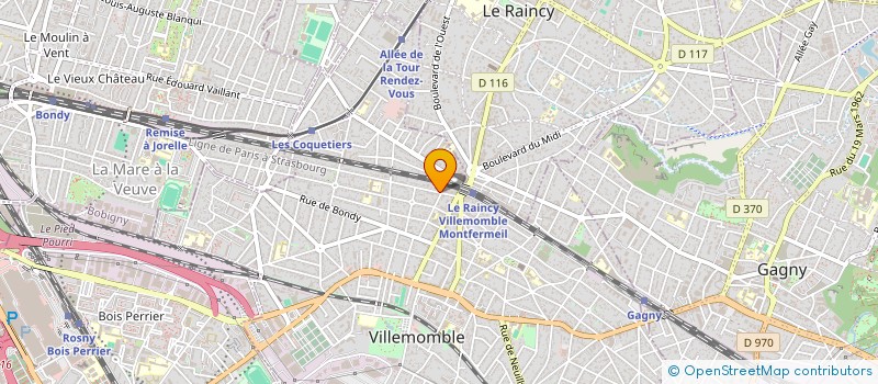localisation de l'entreprise A M A A à VILLEMOMBLE