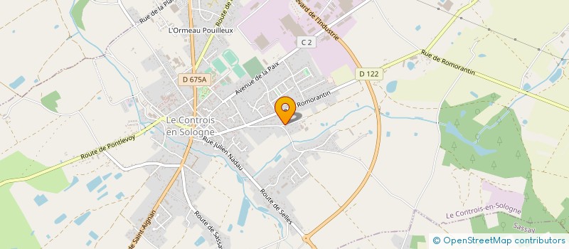 localisation de l'entreprise A.M.A'BULLE  LE CONTROIS-EN-SOLOGNE