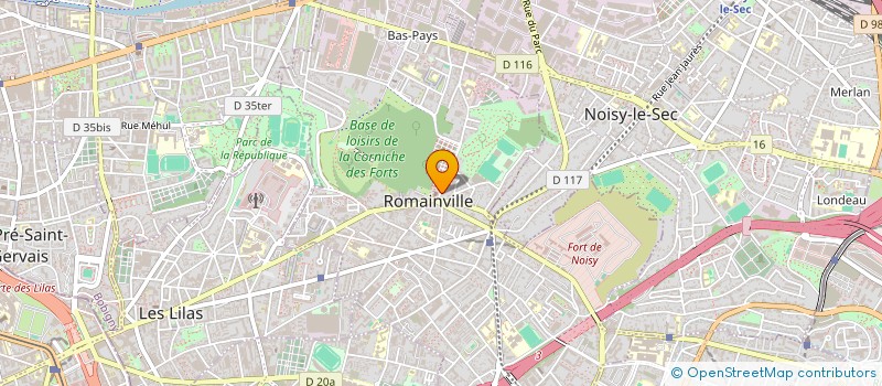 localisation de l'entreprise A.M.A SCIAGE à ROMAINVILLE