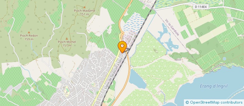 localisation de l'entreprise A&M AUTO à FRONTIGNAN